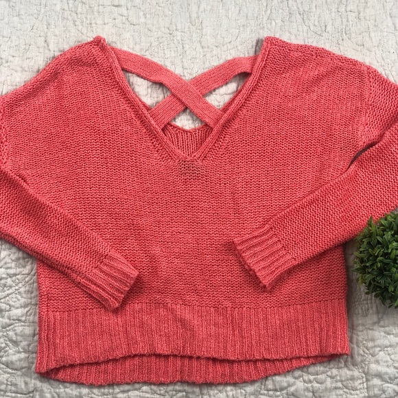 Sparkle and fade salmon knit sweater - Picture 7 of 7